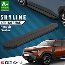 S-dizayn Renault Duster 3 Skyline Siyah Yan Basamak 183 Cm 2024 Üzeri A+ Kalite