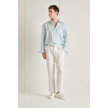 Defacto Relax Fıt Duble Paça Keten Pantolon C1826ax26smwt32 Beyaz-wt32