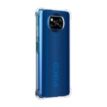 Xiaomi Poco X3 Pro Şeffaf Airbag Köşe Korumalı Antishock Silikon Kapak