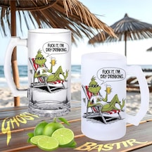 Grinch Buzlu Ya Da Buzsuz Bira Bardağı 096