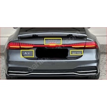 Audi A7 Ve 50 Tdı Krom Bagaj Yazısı Ve Bagaj Arması Seti 3'lü Paket