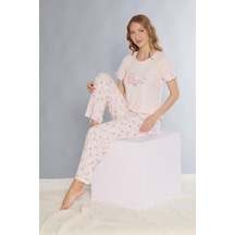 Dowry Kısa Kol Pijama Takım Sevimli Desenli Yazlık Viskon Pijama Dowry 08-127 Pembe Dowry Kısa Kol Pijama Takım Sevimli Desenli Yazlık Viskon Pijama Dowry 08-127 Pembe
