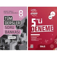 Tudem 8. Sınıf Tüm Dersler Sayısal Beceri Temelli Soru Bankası Ve Ünlü 5 Li Deneme Seti 2 Kitap