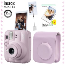 Instax Mini 13 Fotoğraf Makinesi Deri Çanta Kıskaç + 20'li Film Hediye Seti