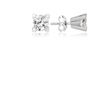 Madam & Matmazel Swarovski Tek Taşlı Pırlanta Model Kadın Gümüş Küpe