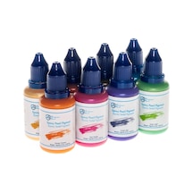 Epoksi Pigment - 8'li Sedef Set 8x25 Ml Yeşil-kahverengi-mavi-bakır-mor-turuncu-pembe-sarı