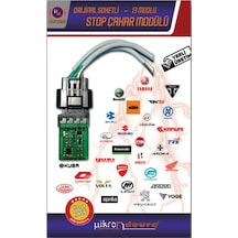 Mikron Devre Sym Nh T 200 Uyumlu 13 Modlu Stop Çakar Modülü Uçak Kanadı F1 Stil