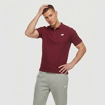 New Balance Nb Lifestyle Erkek Bordo Polo Yaka T-shirt