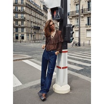 Lcw Vision İndigo Straight Fit Kadın Jean Pantolon