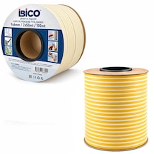 Beyaz 2x50 100mt Bobin Fitil Kapı - Pencere Bant D Profil 9x6mm Bandı 5286