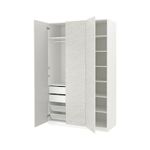 Ikea Beyaz Modern Kapaklı Gardırop 150x60x236 Cm