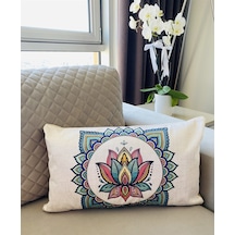 Çift Taraflı Mandala Desenli Dekoratif Yastık Kılıfı 35*55 cm