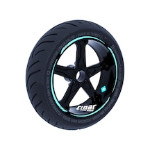 Nane Yeşili 4 Parçalı Keskin Jant Şeridi Sticker Çınar Extreme