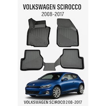 Volkswagen Scirocco 2008-2017 Uyumlu 3d Havuzlu Oto Paspas Premium