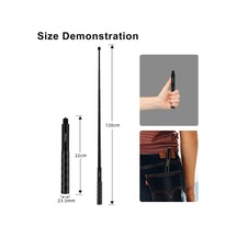 Novahub Amagisn 120cm Görünmez Düz Çekmeli Selfie Çubuğu Spor Kamera Aksesuarları