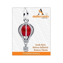 Sıcak Hava Balonu Charm Kırmızı Asafaccessory