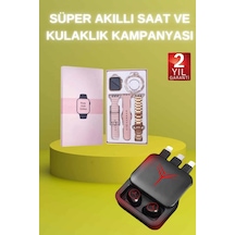 Mey İthalat Powerbank Özellikli Bluetooth Kulaklık Ve Nabız Ölçer Akıllı Saat Bileklik li