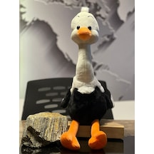 Büyük Siyah Deve Kuşu Peluş 60cm Siyah