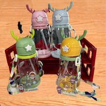 Geyikli Çocuk Suluk Ve Matarası 500 Ml - Pembe