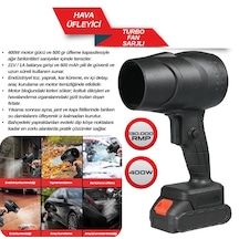 Sarjlı Oto Turbo Jet Fan Hava Üfleyici Araç Kurulama Motor Temizleme Toz Temizleme 130000 Rpm 400w