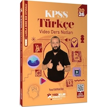 Yediiklim Yayınları 2026 Kpss Atölye Serisi Genel Yetenek Türkçe Video Ders Notları