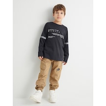 Koton Kargo Jogger Pantolon Cepli Beli Bağlamalı Pamuklu Deve Tüyü 4skb40015tw Taba