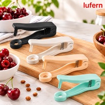 Dayanıklı Pratik Çekirdek Çıkarıcı Plastik Renkli Vişne Kiraz Zeytin Yaylı Mekanizma Ergonomik Çok Renkli