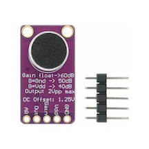 Alkatronik-Max9814 Amplikatörlü Analog Mikrofon Modülü Ses Algılama Sensörü