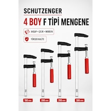 4 Boy F Tipi Mengene 150-200-250-300 Mm Ahşap Atölye Profesyonel