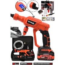Assur Plus 21V Kömürsüz Motor Yüksek Basınçlı Akülü Oto Araba Yıkama Makinesi Şarjlı - 2855