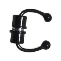 Mıknatıslı Paslanmaz Çelik Septum Piercing Black Altın