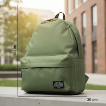 Elegance Yeşil Unisex Günlük Okul Seyahat Sırt Çantası Yeşil