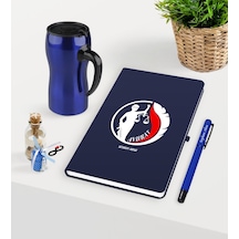 Kişiye Özel Avukat Temalı Lacivert Defter Kalem Ve Termos Mug Set (548586010)
