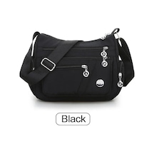 Kadınlar İçin Loveontop Crossbody Su Geçirmez Tote Casual Naylon Antrasit - Siyah