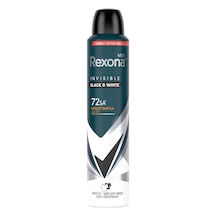 Rexona Men Erkek Sprey Deodorant Invisible Black & White 200 Ml - 5 Adet Tarı