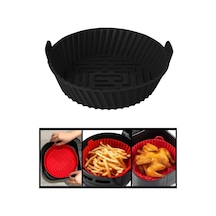 Onikiden Yanmaz Yapışmaz Airfryer Silikon Pişirme Kabı Sl099 - Tüm Fritözlerle Uyumlu 20x5cm 001