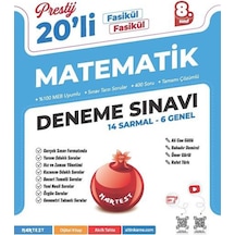 Nartest 8. Sınıf Prestij Matematik 20 Deneme Sınavı