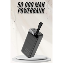 Powerbank Çoklu Şarj Girişi 50.000 Mah Taşınabilir Dijital Göstergeli 30.000 Mah