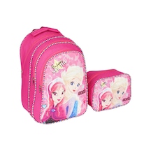 Relaxion Pembe Frozen İlkokul Çantası Beslenme Çantalı 1112-3