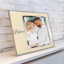 Bk Gift Love Desenli Fotoğraf Çerçevesi 20x25cm Masaüstü Dekoratif Plastik Çerçeve