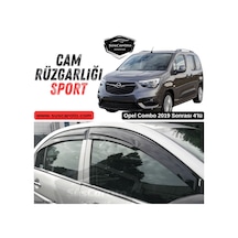 Opel Combo 2019 Sonrası Uyumlu Mugen Cam Rüzgarlığı Seti Piano Black 4'lü İthal Parlak Siyah 00 Şüscaroto Aksesuar