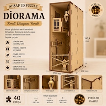 Crime Scene Diorama Book Nook Ahşap Maket Seti Dıy Miniatür Suç Mahalli Peri Led'li Kitaplık Dekoru