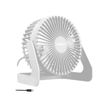 Efn-505 360 Derece Dönüş Taşınabilir Mini Masaüstü Beyaz Usb Fan
