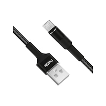 Hepu Hp-414 Solid Usb - Micro Usb Qc3.0 3.1a Şarj Kablosu 1mt Siyah