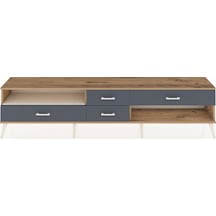 Arges Tv Ünitesi Tek Raflı 4 Çekmeceli 220x30x51 Çam-aytaşı/antrasit Aytası/antrasıt - Atlas Çam