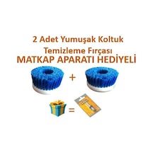 2 Adet Yumuşak Polisaj. Matkap Koltuk Temizleme Fırçası Renkli