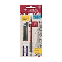Tombow Sh-300 Grip 0,7 Mm Bordo Uç Silgi Kalem 3pc Seti
