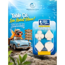 Akvaryum Balık Tatil Yemi - Dörtlü Yem - Yavaş Salınım - Ekstra Protein - Balıklarınız Güvende Kalsın