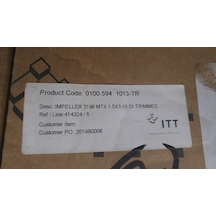 Goulds 0100-5941013 Pump Impeller