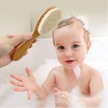 Ev Tedariği İçin Organik Keçi Kılı Bebek Banyo Tarağı
